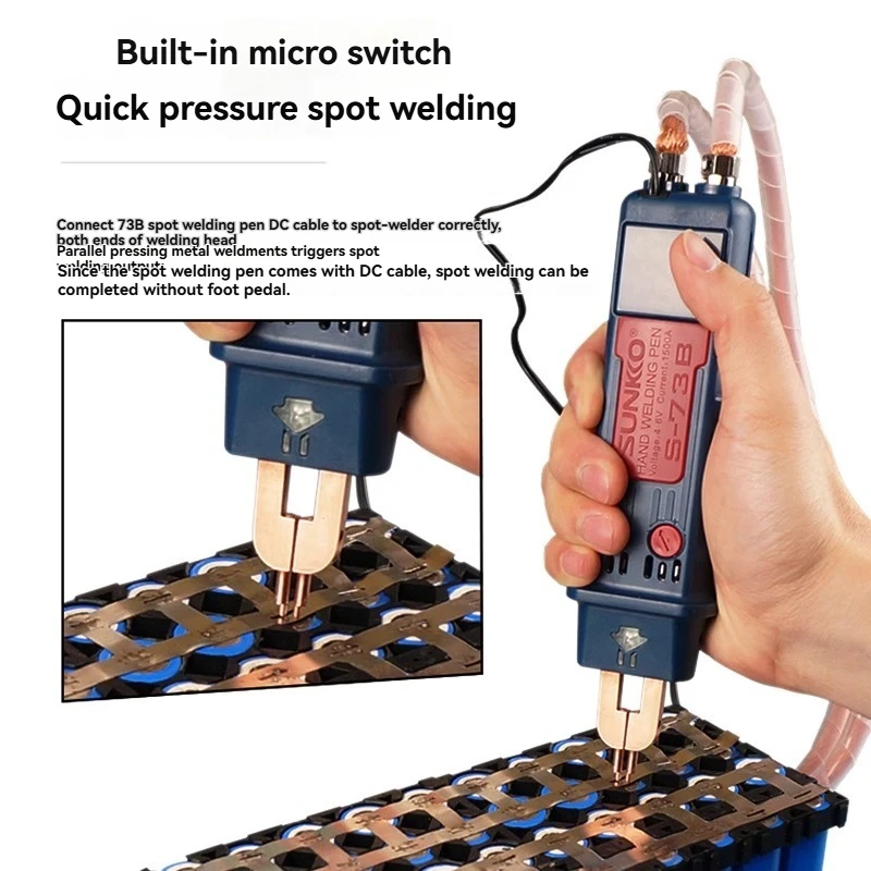 

DIY Precision Welding Pen,73B Integrated Spot Welding Pen with Trigger Switch for 737G+,737DH, and 709AD+ Spot Welding Machines