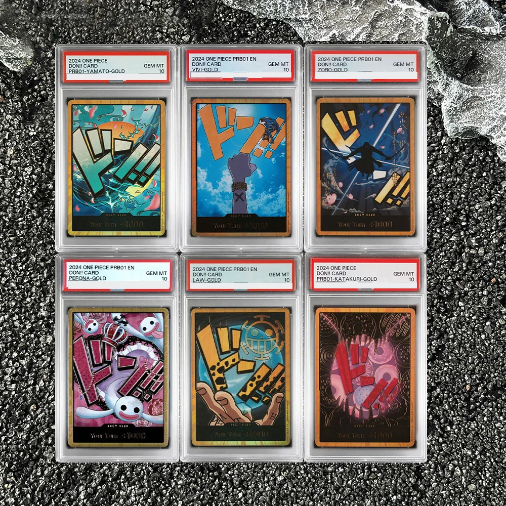 

Anime Proxy OPCG Collection Card GOLD DON Card Kaido Rosinante Perone Law Gold 2024 Card Copy Collection Rating Game Card Toy