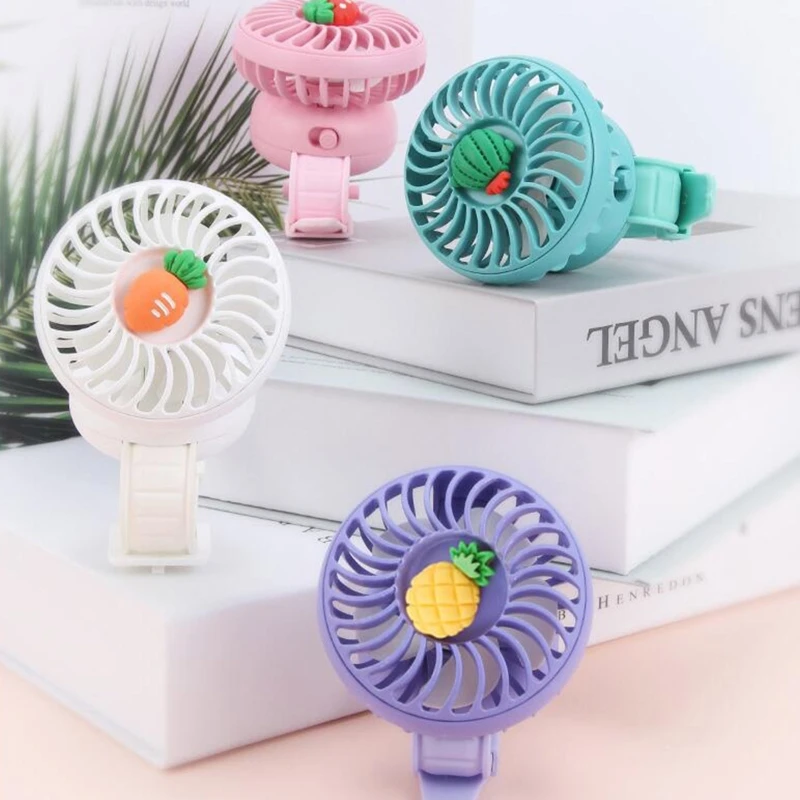 Мини-вентилятор на запястье, летние детские часы, вентилятор, портативный вентилятор воздушного охлаждения, зарядка через USB, в
