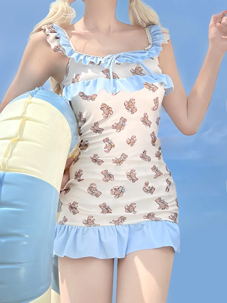 

Купальник Mimoi Closet Original Brown Bear Sweet Cute Girl High Level для женщин, модель Pure Desire Ret...