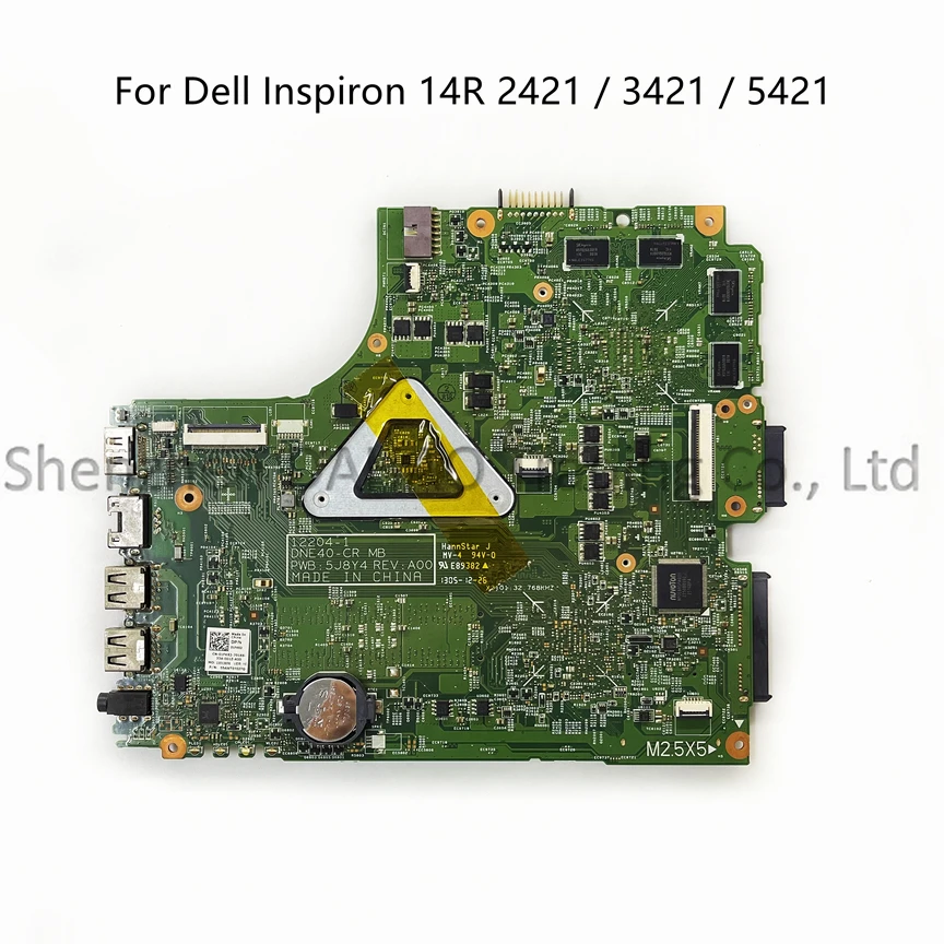 Imagem -04 - para Dell Inspiron 14r 2421 3421 5421 Laptop Motherboard w Intel i5 i7 Cpu Gt640m Gt730m 2gb-gpu 5j8y4 122041 Cn04ff3m 01fk62