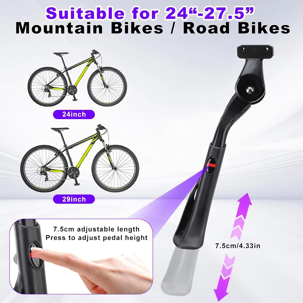 for Adjustable Height Kickstand for Adjustable Kickstand Easy Installation for Adjustable Height Bike Kickstand Bike Kickstand