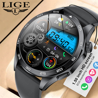 LIGE GT4 Pro Men's Bluetooth Call Smartwatch ECG Health Monitor Waterproof Music Outdoor Sport Smart Watch For Huawei Xiaomi