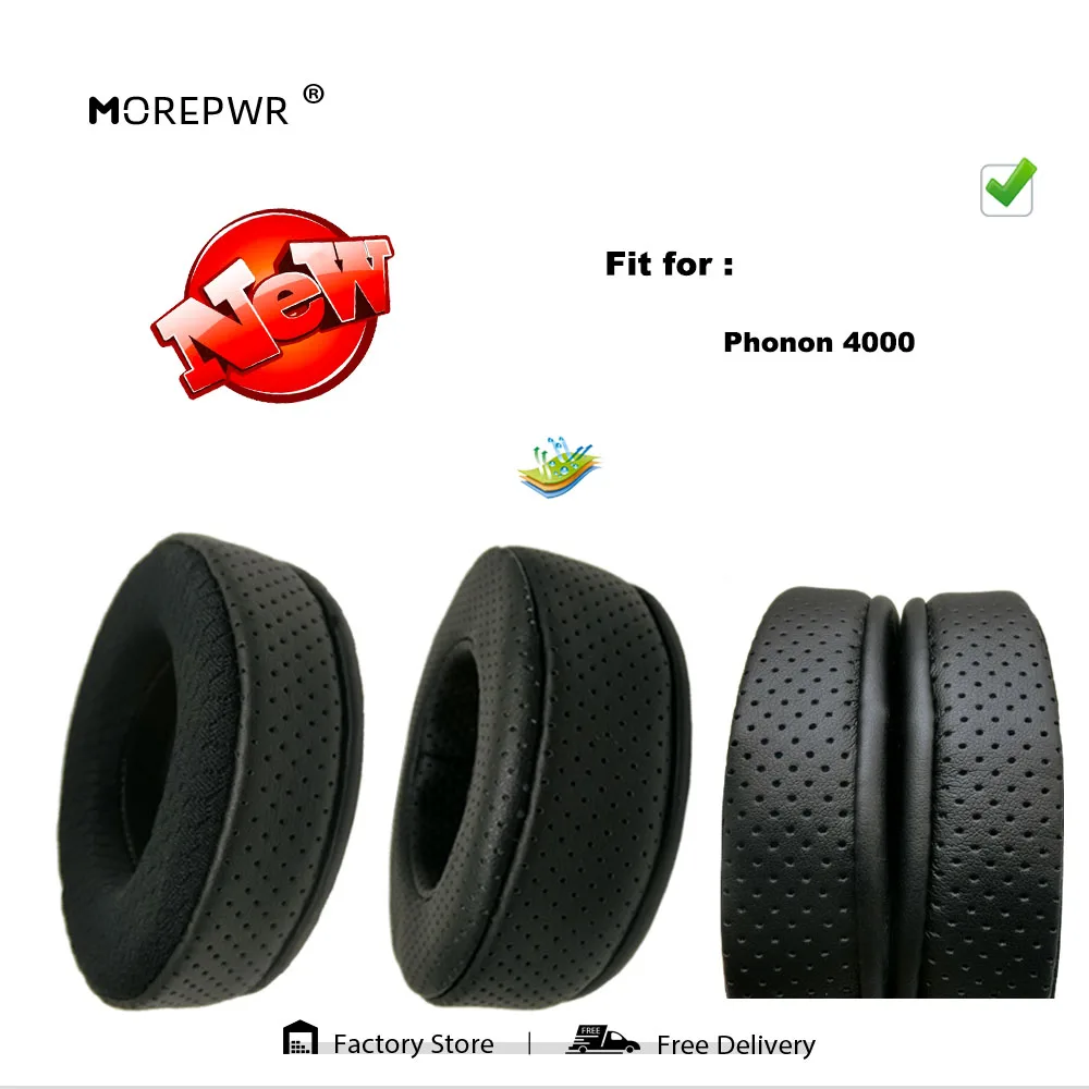

Morepwr, новое обновление, сменные амбушюры для Phonon 4000, детали гарнитуры, кожаная подушка, бархатный чехол для наушников