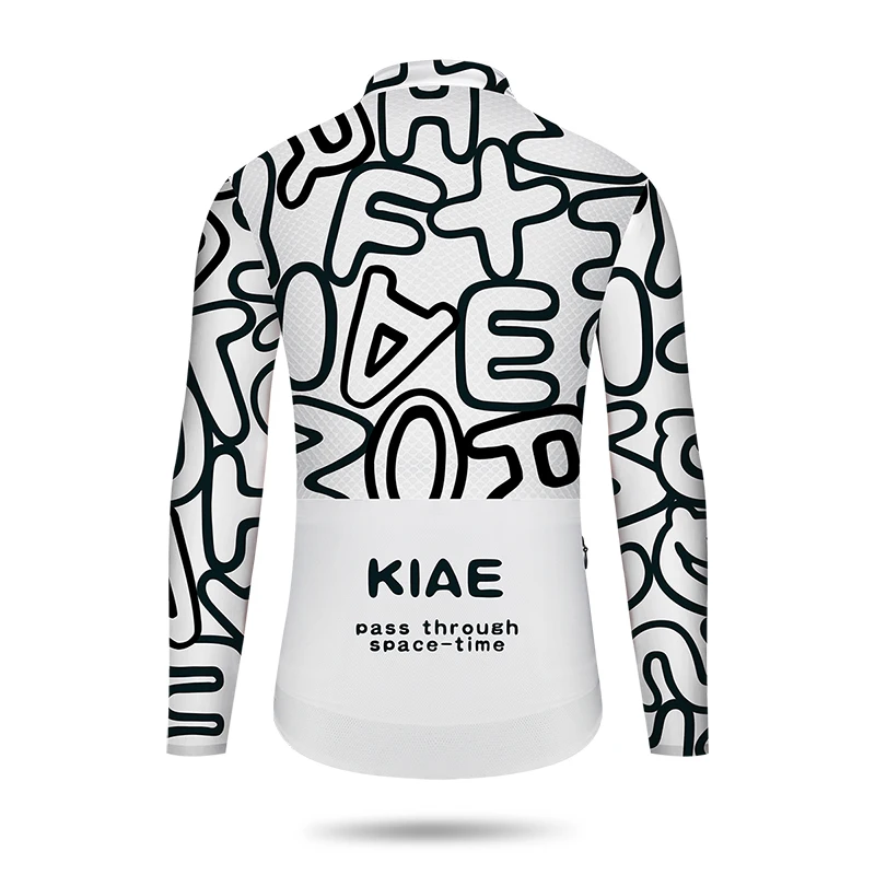 KIAE spring and summer long sleeved cycling clothes for men and women, cute and cute pandas, road bikes, bicycles, breathable to