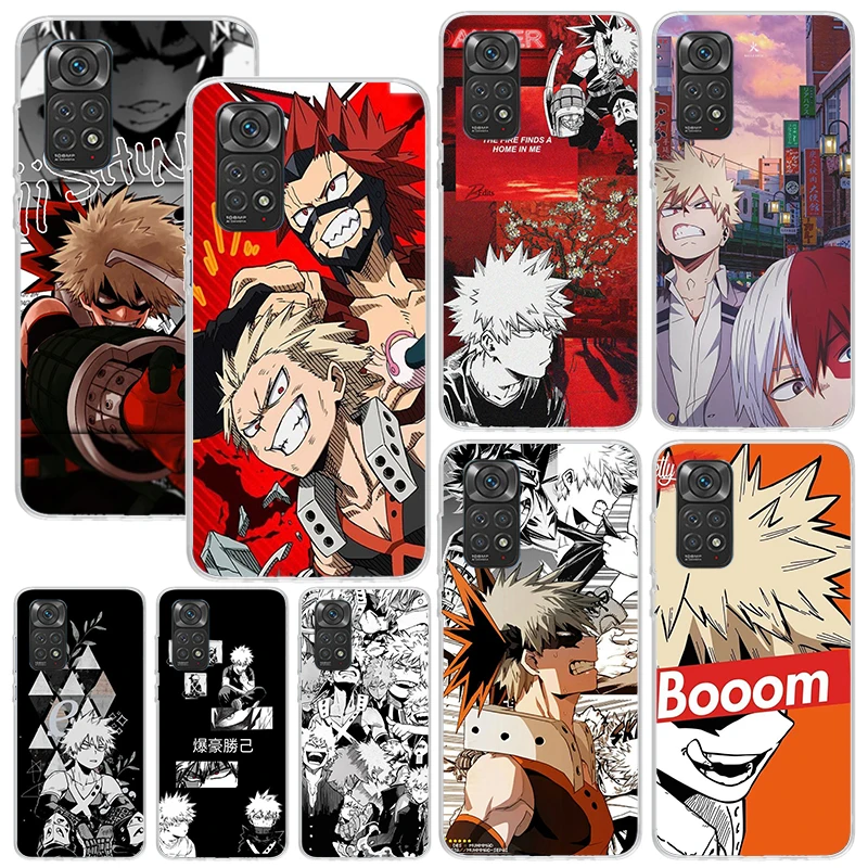 My Hero Bakugou Katsuki Phone Case For Xiaomi Redmi Note 13 12S 11S 10S 12 11E 10 Pro Plus 11T 9S 9 8T 8 7 Art Fundas Back Cover