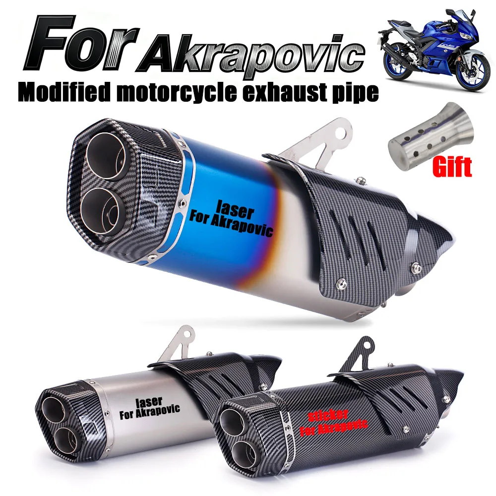

Universal 51mm motorcycle/scooter exhaust muffler pipe For PCX Nmax CBR250 CB400 CBR250RR R3 R25 Z1000 Z800 GiftDB Killer.