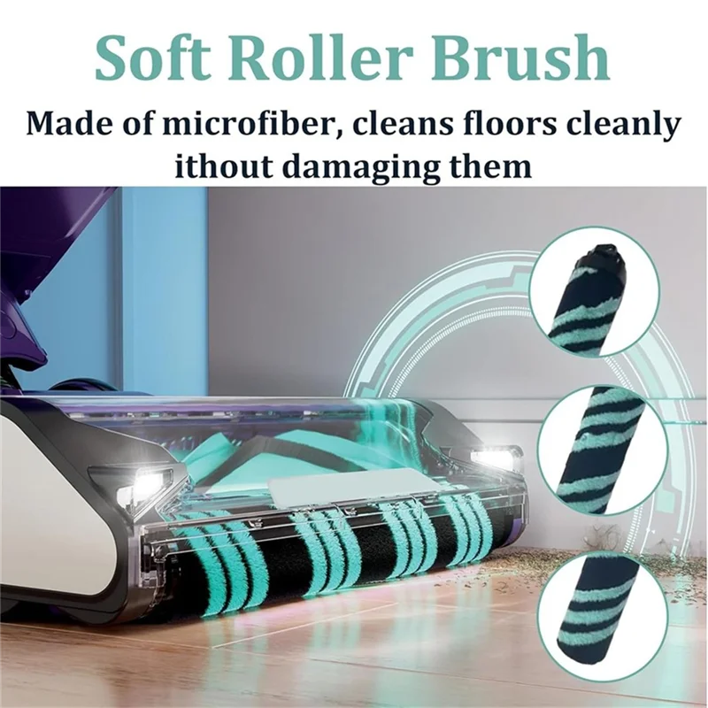 ABLE-Fit สําหรับ Shark Detect Pro Max ตรงสูญญากาศ AZ4000 AZ4002 AZ4000C เปลี่ยนชิ้นส่วนแปรงหลัก HEPA Filter ฟองน้ํากรอง