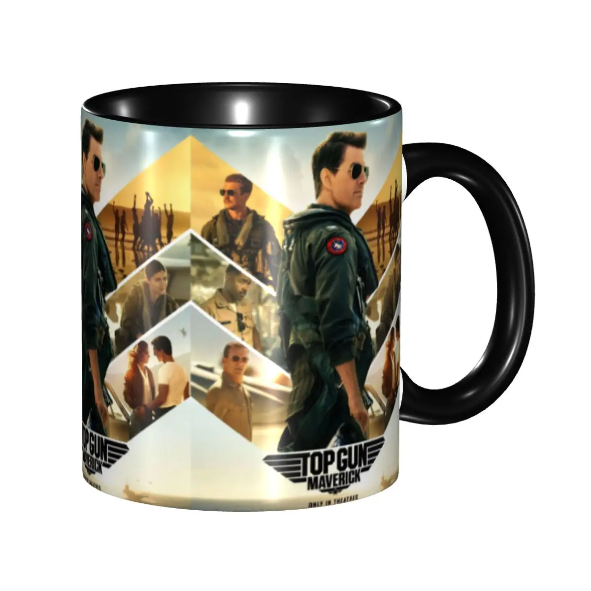 Personalized Top Gun Maverick Tom Cruise TV Movie Coffee Mugs DIY Ceramic Tea Milk Cups