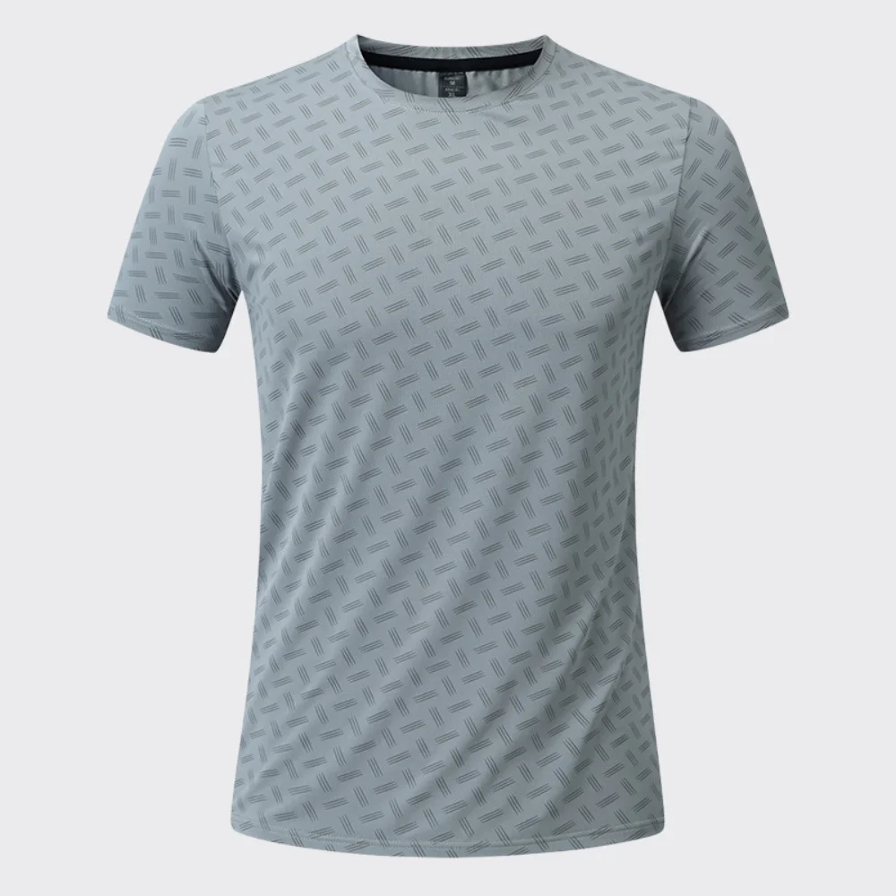 Summer Men's Print Compression T-shirt Short Sleeve Gym Workout Running Shirts Athletic Quick Dry Outdoor Casual Sweatshirt Tops view 4