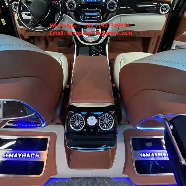 2022 Auto Modify Customized Luxury Front Armrest With Cup Holder Refrigerator Car Interior Accessories