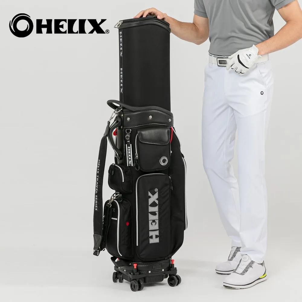 HELIX Retractable Golf Travel Bag with Wheels Blue/Black/Orange/Green