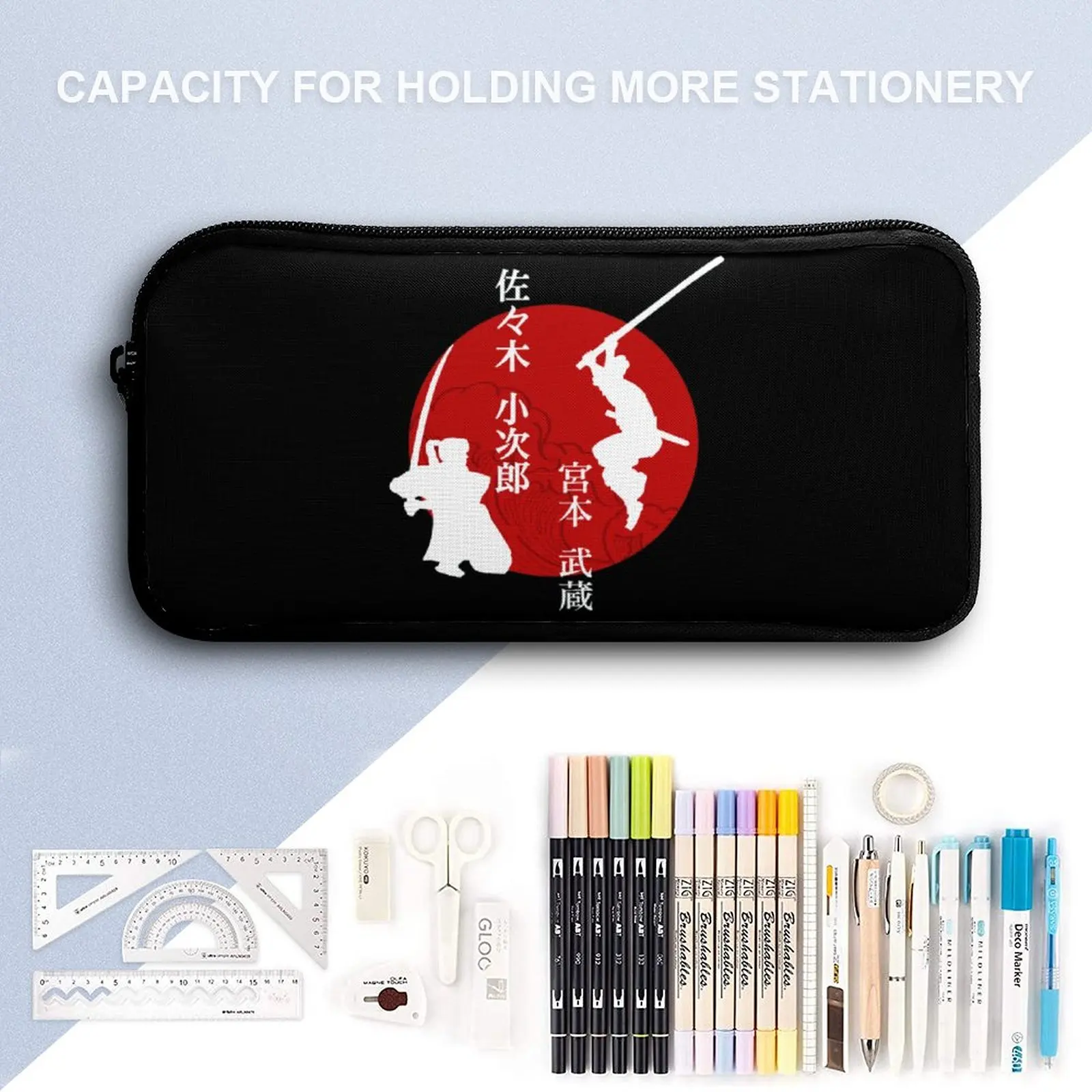 Ganryu Musashi Miyamoto En Kojiro Sasaki Musashi 3 In 1 Set 17 Inch Rugzak Lunchtas Pennenzak Duurzame Tandpasta Knusse Scholen