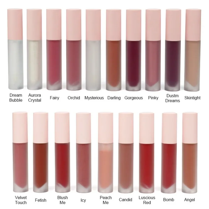 Private Label Customized Lip Gloss P7 Tube Custom Logo Pigment Selective Matte Glossy Waterproof Makeup Wholesale Cruelty Free