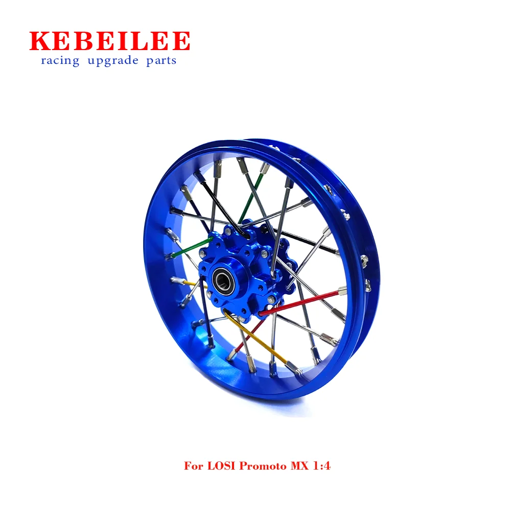 KEBEILEE CNC 알루미늄 프론트 휠, LOSI Promoto MX 오토바이 1:4