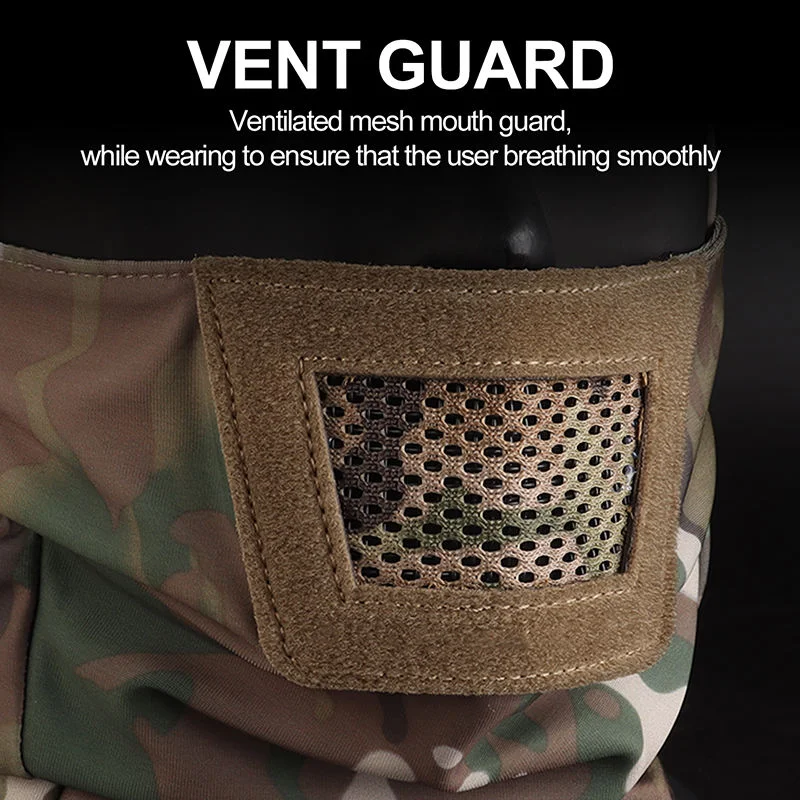 Tactical Balaclava Full Face Mask with Mesh Breathable Mouth Guard Outdoor Tactical Balaclava Ski Mask for CS and Paintball