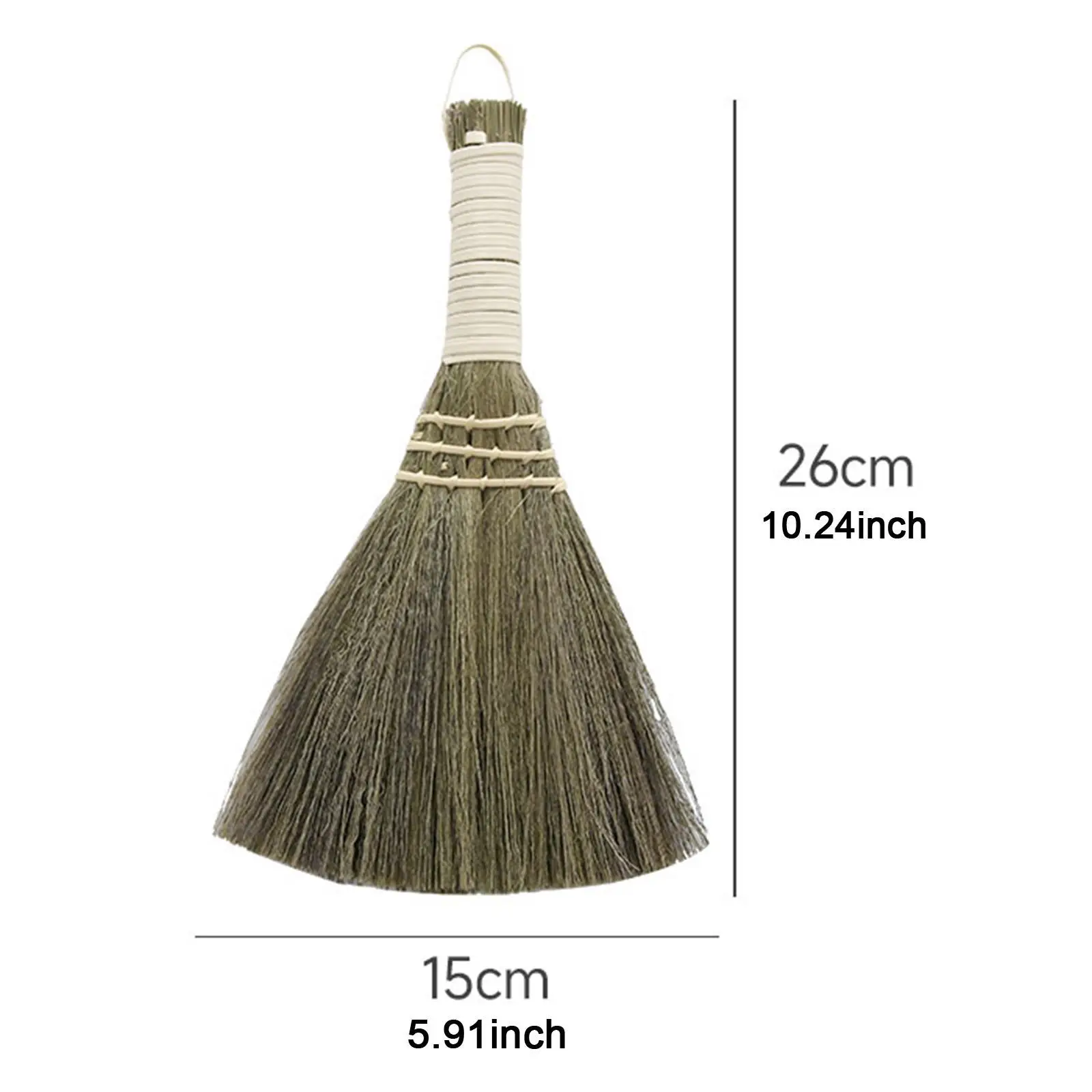 Small Broom Lightweight Miscanthus Cleaning Brush for Car Table Desktop image 6