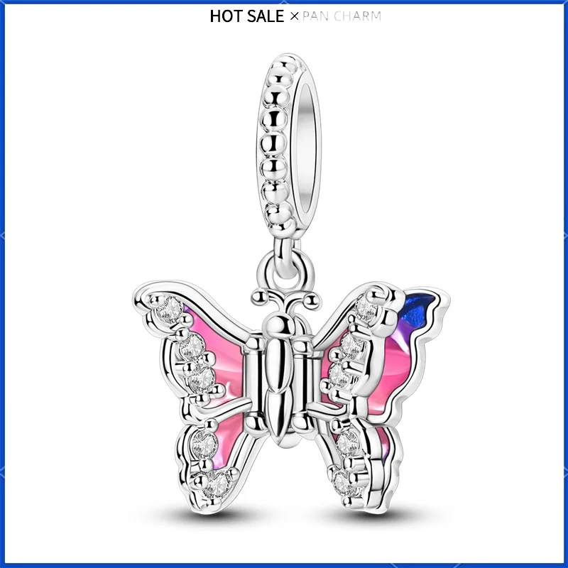 

Подвеска-бабочка из стерлингового серебра 925 пробы, подходит для ювелирной цепочки индивидуального дизайна, является идеальным подарком для женщин