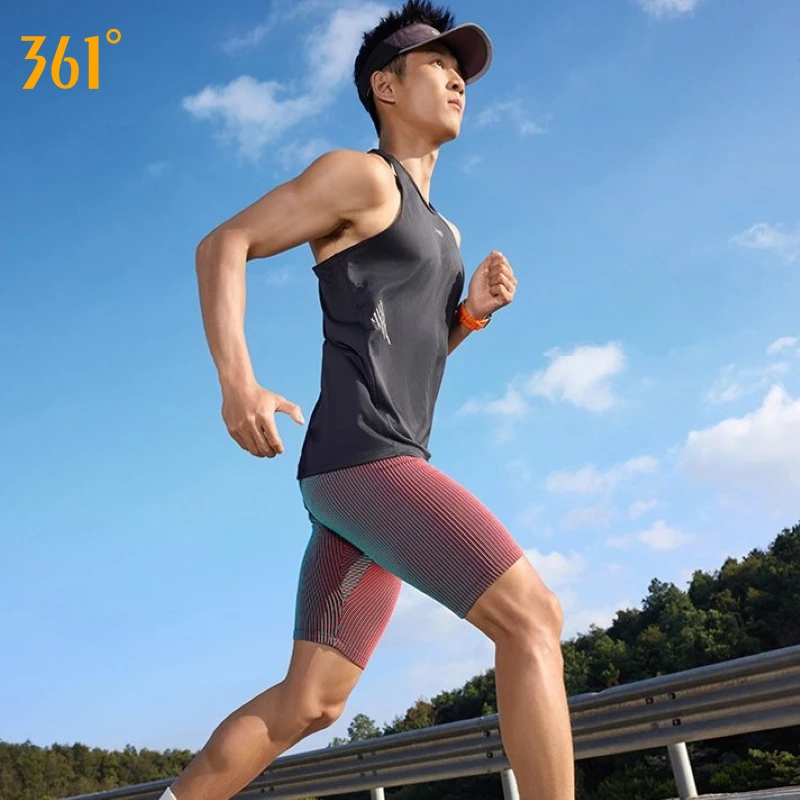 361 Degrees Men's Sport Shorts Pockets Quick-Drying Breathable Elastic Waist Support Professional Running Male Shorts 652622701