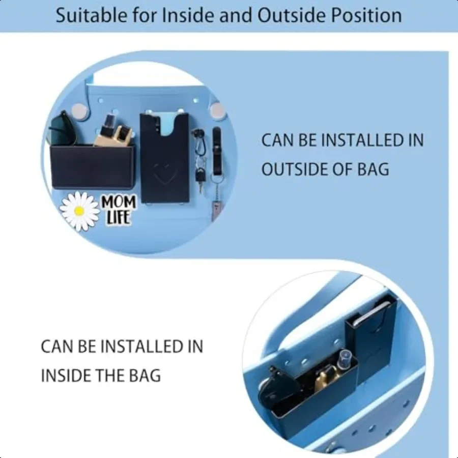 6 шт. органайзер-держатель для сумки Bogg, чехол для телефона, держатель Accory со вставками для сумки Momlife, подвески, совместимые со всеми сумками Bogg для телефона