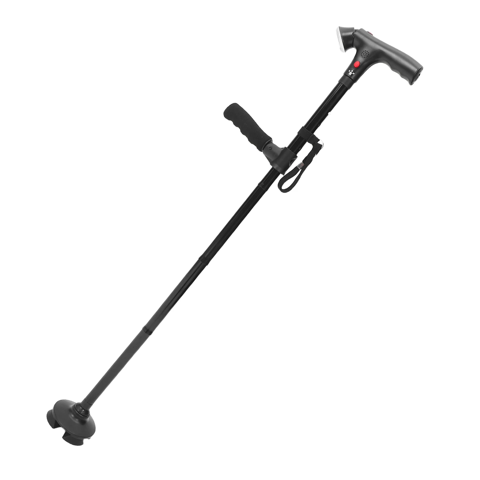 

Led Cane 5-Level Height Adjustable Walking Stick 360° Rotating Anti-Slip Base With Light For Elderly