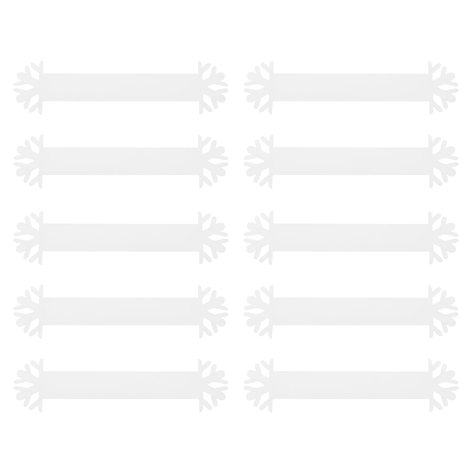 

20 Pcs Napkin Rings Snowflake Design Premium Paper Craft Christmas Thanksgiving Elegant Table Accessories Kitchen