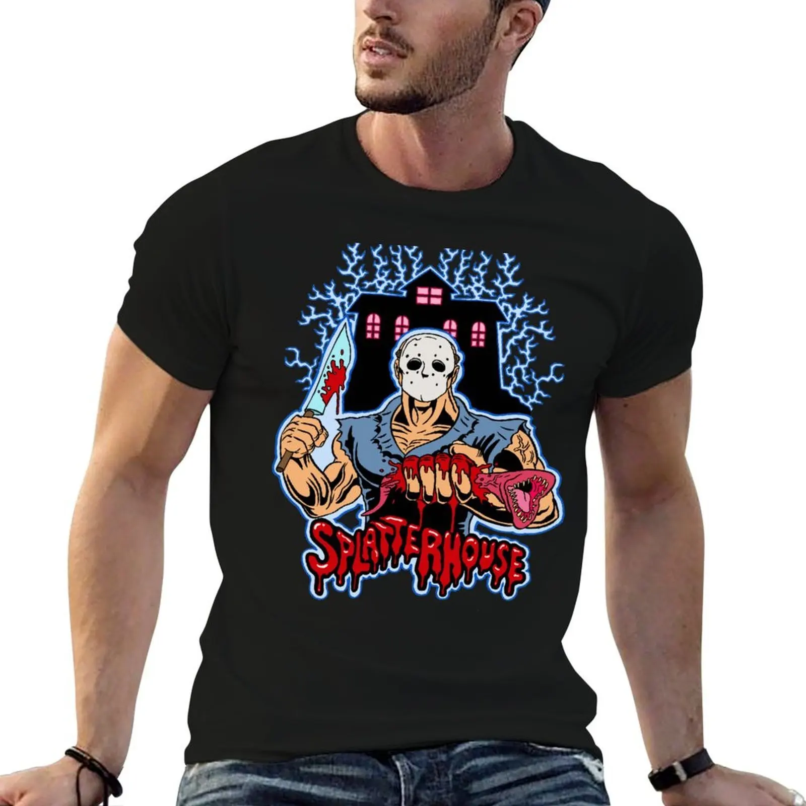

House of Splatter (Blue Edition) T-Shirt t shirts designer man tshirt T-Shirt