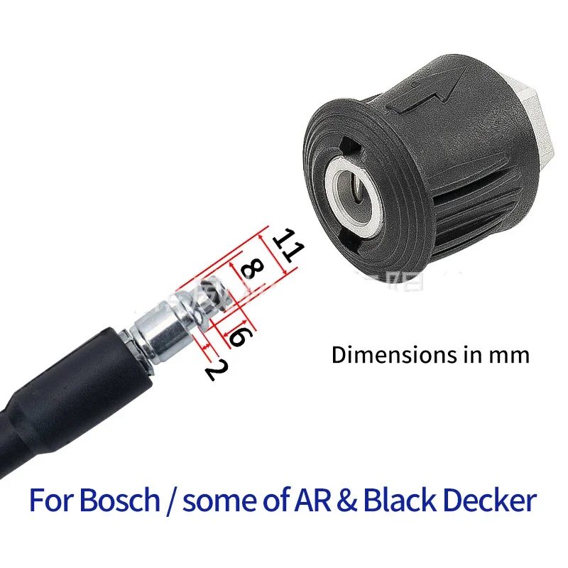 1PC High Pressure Washer Gun Cleaning Hose Connector For Bosch/ Black&Decker /AR  Quick connector high pressure water