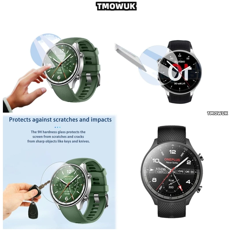 

For Oneplus Watch 2R, Ultimate 9H Glass Shield, HD Clear, Defends Against Scratches