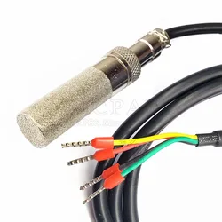 Temperature Humidity Sensor Probe Cable OD 5.0MM I2C Output 1M OEM SHTC3 SHT10 SHT20 SHT30 SHT31 SHT35 SHT40 Temperature Sensors