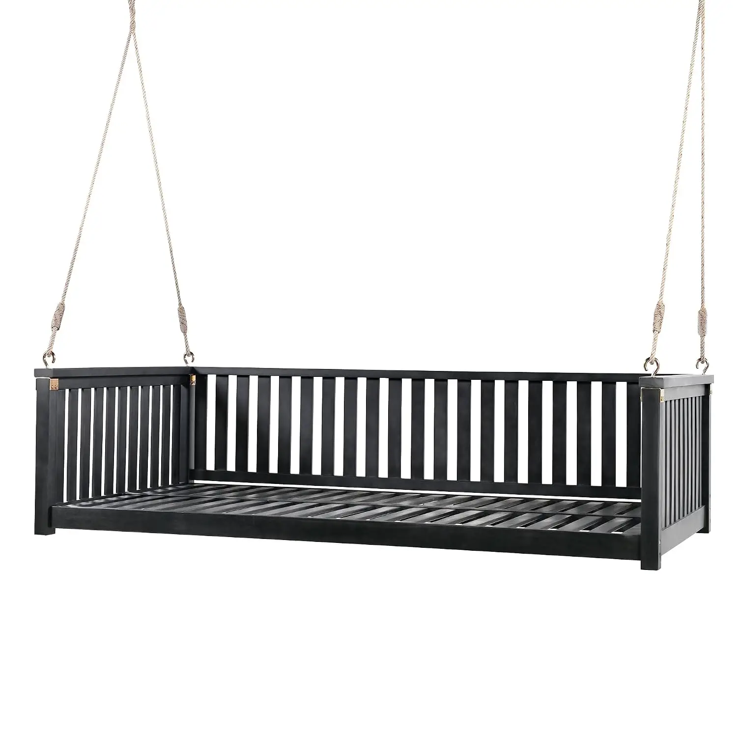 Twin Size Porch Swing Bed Outdoor Patio Hanging Daybed, Customized