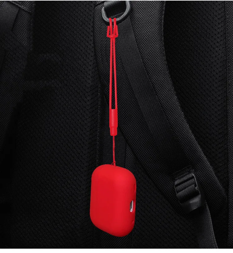 حافظة من السيليكون AirPod Pro 2 لطيفة مع غطاء حماية مضاد للضياع [LED أمامي مرئي] حافظة جلدية لأجهزة AirPods 4 (2024)