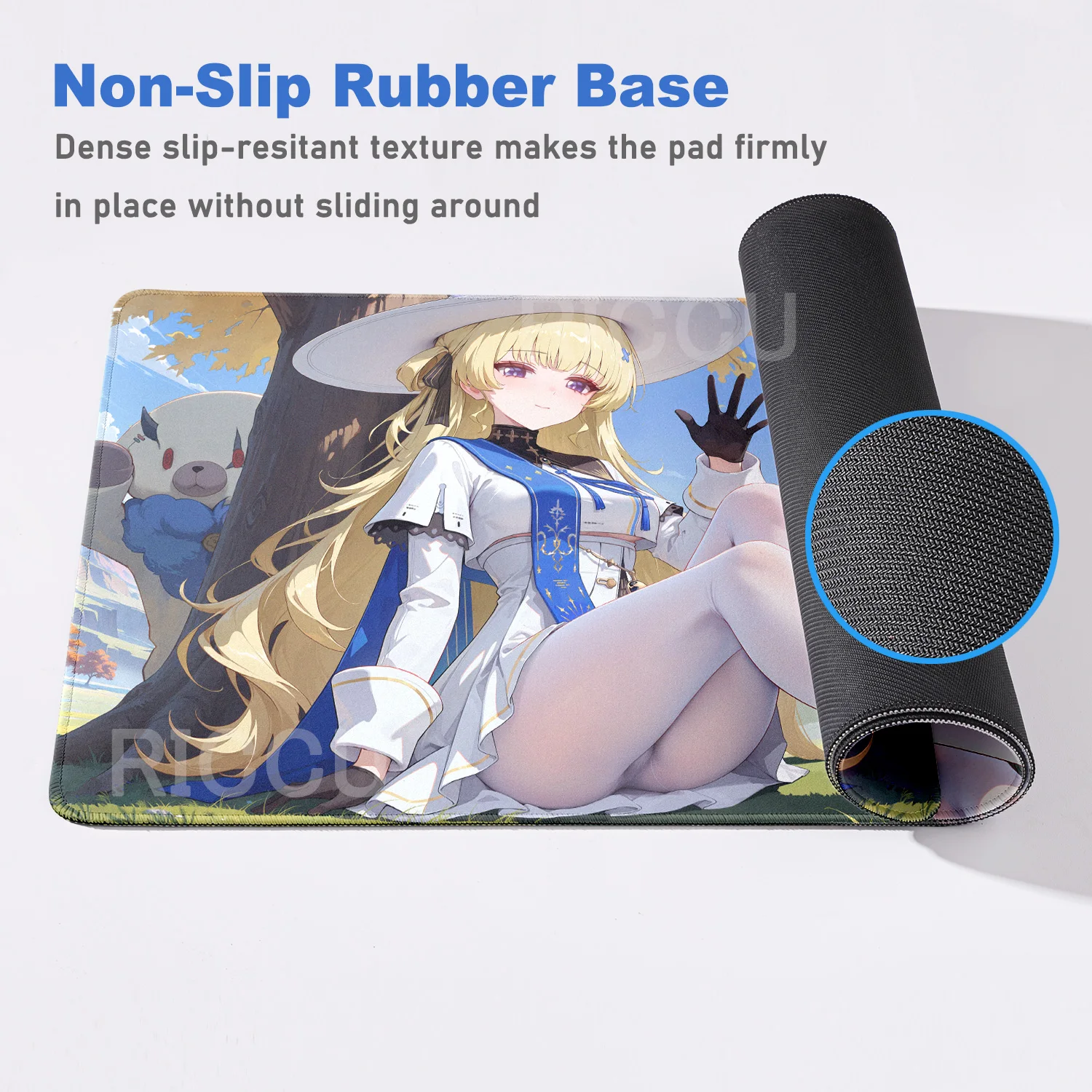 HD Phoebe Wuthering Waves Roles Anime Mouse Pad Computer Table PC Gaming Accessories Cushion Pad XXL Anti-slip Comic Mouse pad