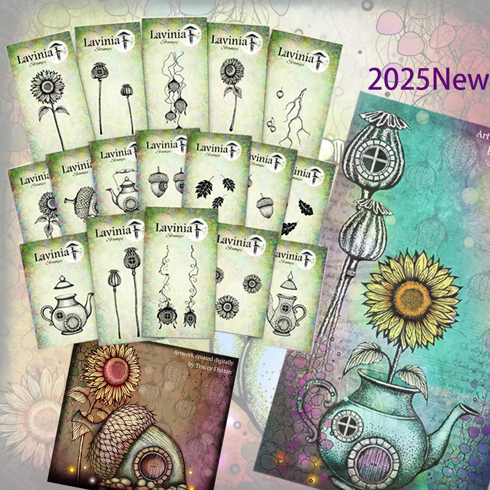 

Scrapbooking Stamps 2025 New Hobblehollow House Stamps DIY Painting Decoration Elf Silicone Stamps Embossed Craft Paper Card