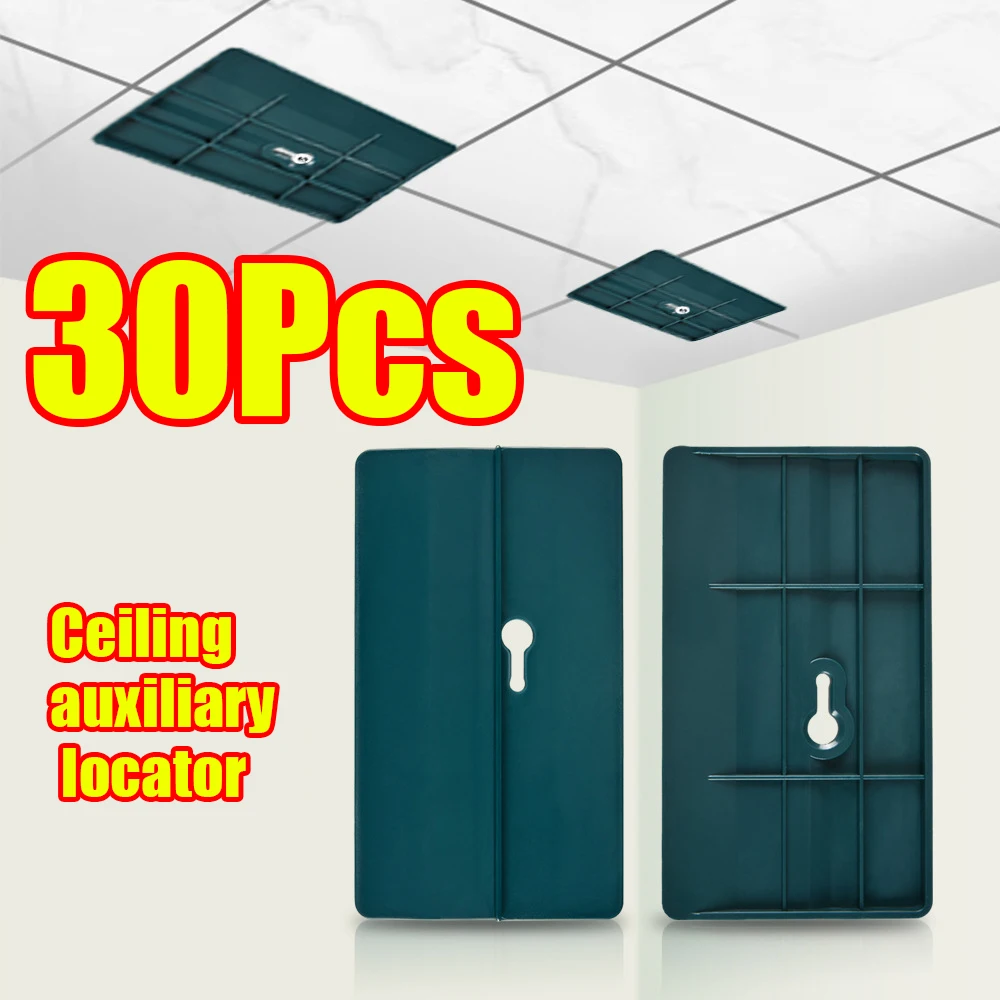 Placa de posicionamiento de decoración de paredes inclinadas para techo de habitación, herramienta de fijación de placas de yeso, 1-30 Uds.