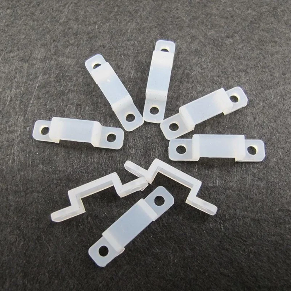 50 Pcs Strip Lights Bar Mounting Bracket Attachment Clip Fixing Securing LED 100X040X020CM Clips