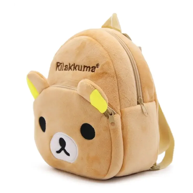 1-3 Years Anime Cosplay Rilakkuma Cartoon Bear Plush Backpack School Bag  23.5CM*21CM*10CM