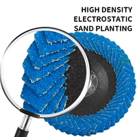 NuoDun 4/4.5/5Inch Abrasive Flap Wheel Polishing Flap Disc for Angle Grinder Metal Aluminum Stainless Steel Sharpening Deburring 3