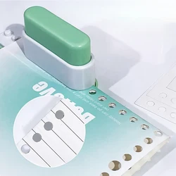 Perforadora de 5 agujeros para carpeta: organizador de escritorio de oficina, perfecta para encuadernación de cuadernos y archivos de bricolaje, herramienta perforadora de papel artesanal
