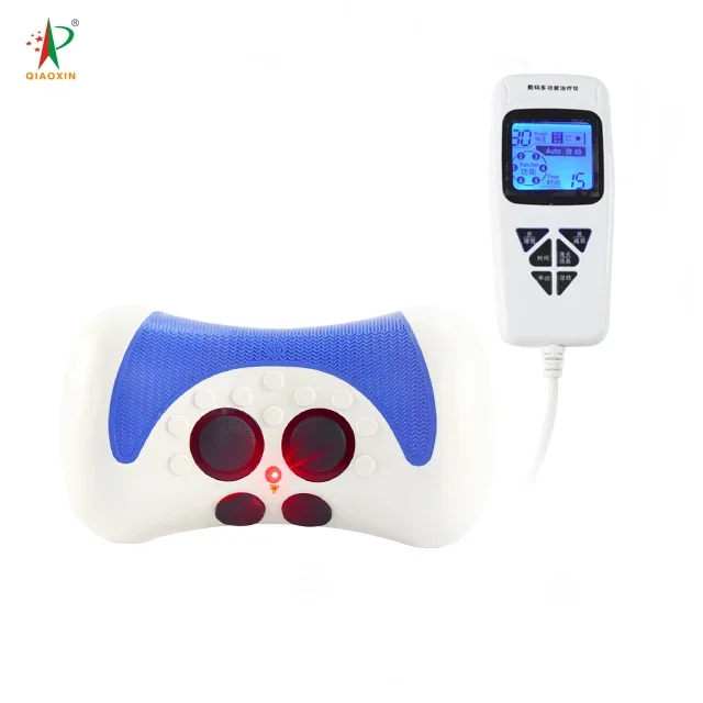 Physical Therapy Equipment Electric Vibration Heated Neck Massage Pillow