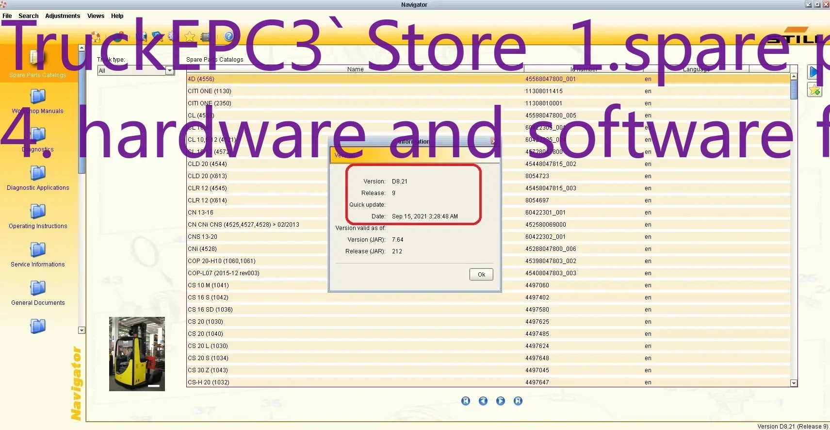 

TruckEPC3 STILL STEDS 8.21SP1 R9 [09.2021]+Expire Patch+Keygen