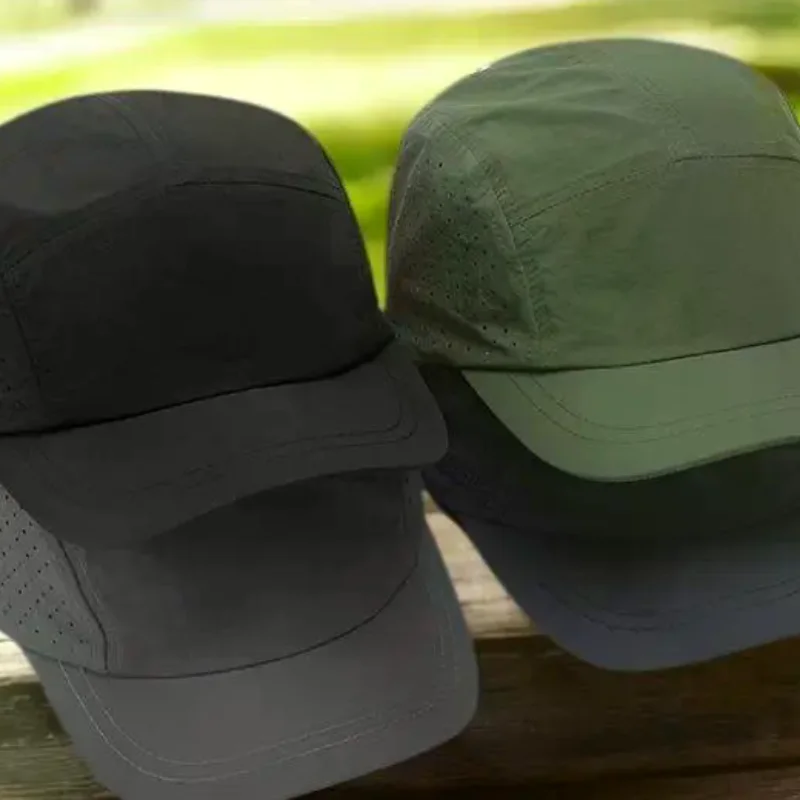 الصيف رقيقة تنفس شبكة قبعات البيسبول للرجال والنساء التخييم في الهواء الطلق الترفيه الشمس حماية التجفيف السريع المشي لمسافات طويلة القبعات