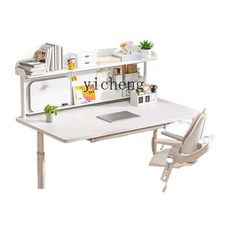

ZZ ZK Learning Children's Desk Elementary School Students Home Writing Lifting Table Solid Wood School Desk and Chair Suit