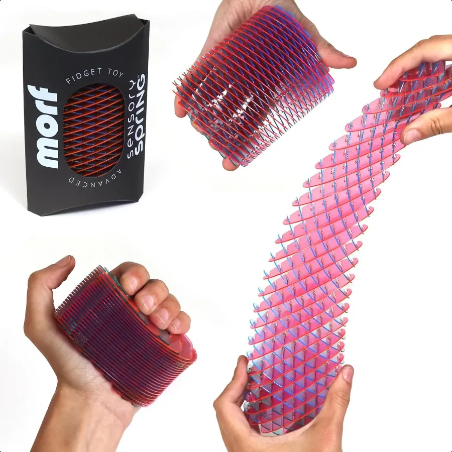 

Morf Fidget Sensory Spring Berry Бенди Эластичная игрушка-непоседа для взрослых Динамическая весенняя игрушка с цветными передачами Идеально подходит для