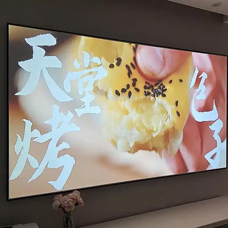 2025 ใหม่PET Star Projectionหน้าจอALR 72-150 นิ้วAnti-Lightกรอบหน้าจอที่ดีที่สุดสําหรับปกติโยนโปรเจคเตอร์โฮมเธียเตอร์