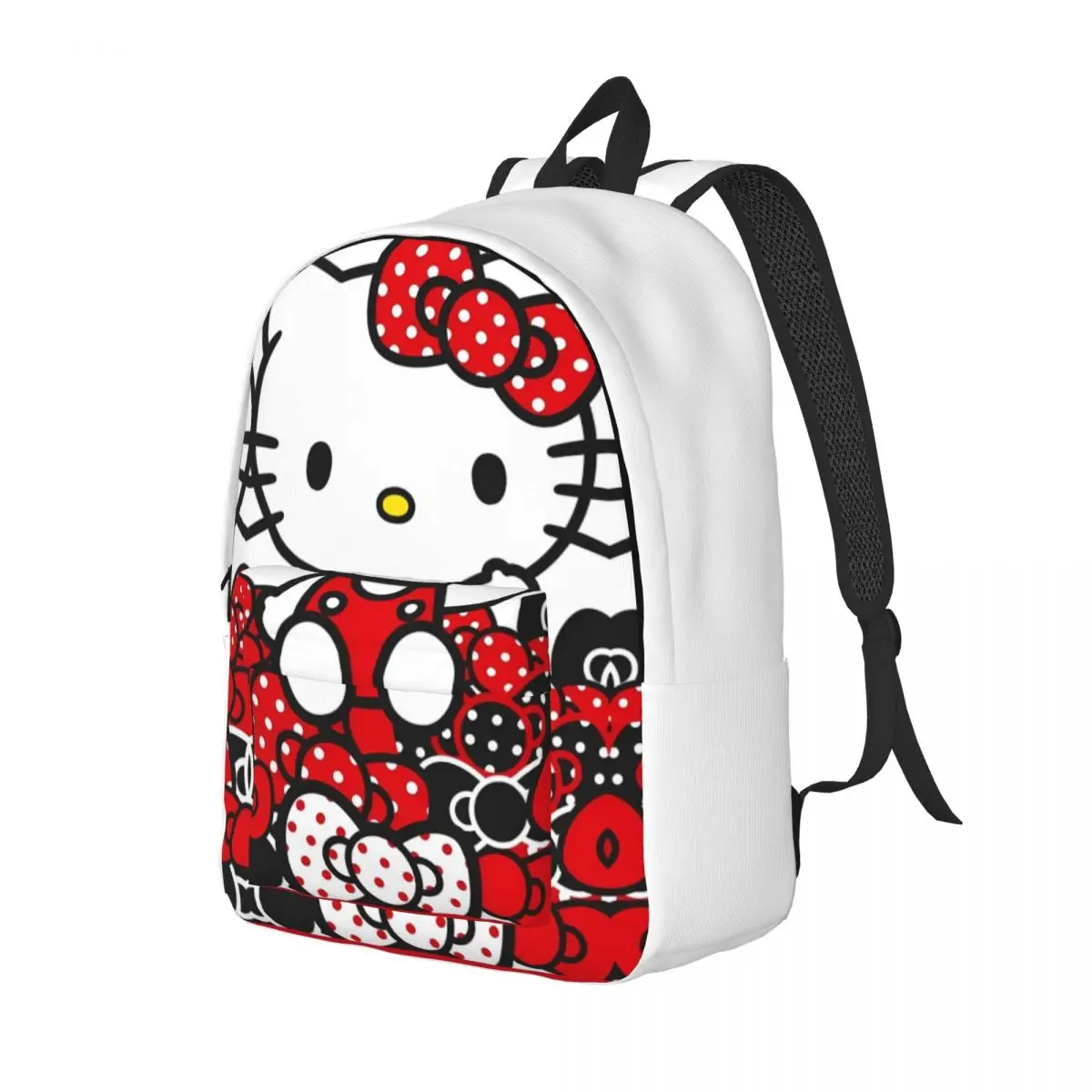 Hello Kitty Greeting Backpack Student School Bookbag Daypack Kindergarten Primary Bag Outdoor