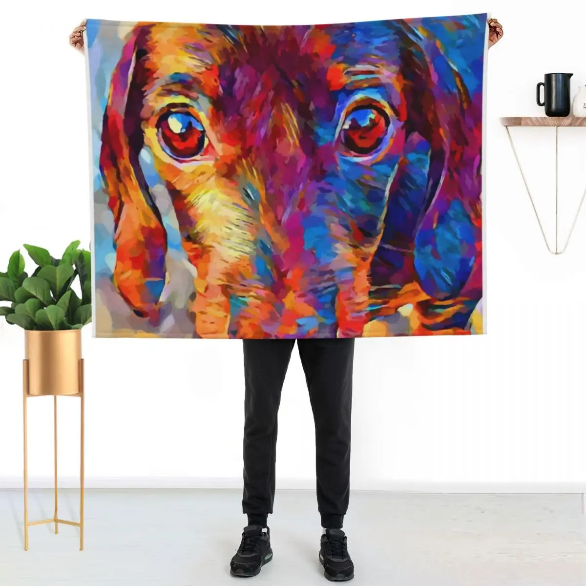 Miniature Dachshund 3 Throw Blanket Blankets For Sofas valentine gift ideas funny gift Camping Blankets