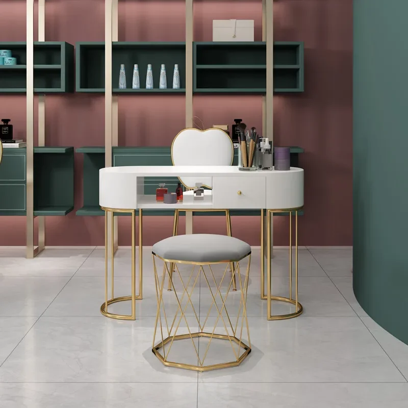 

Nail Artist Makeup Nail Tables Metal Legs Aesthetictable Fashion Nail Tables Dressing Mesa Manicura Salon Furniture ZS40MJ