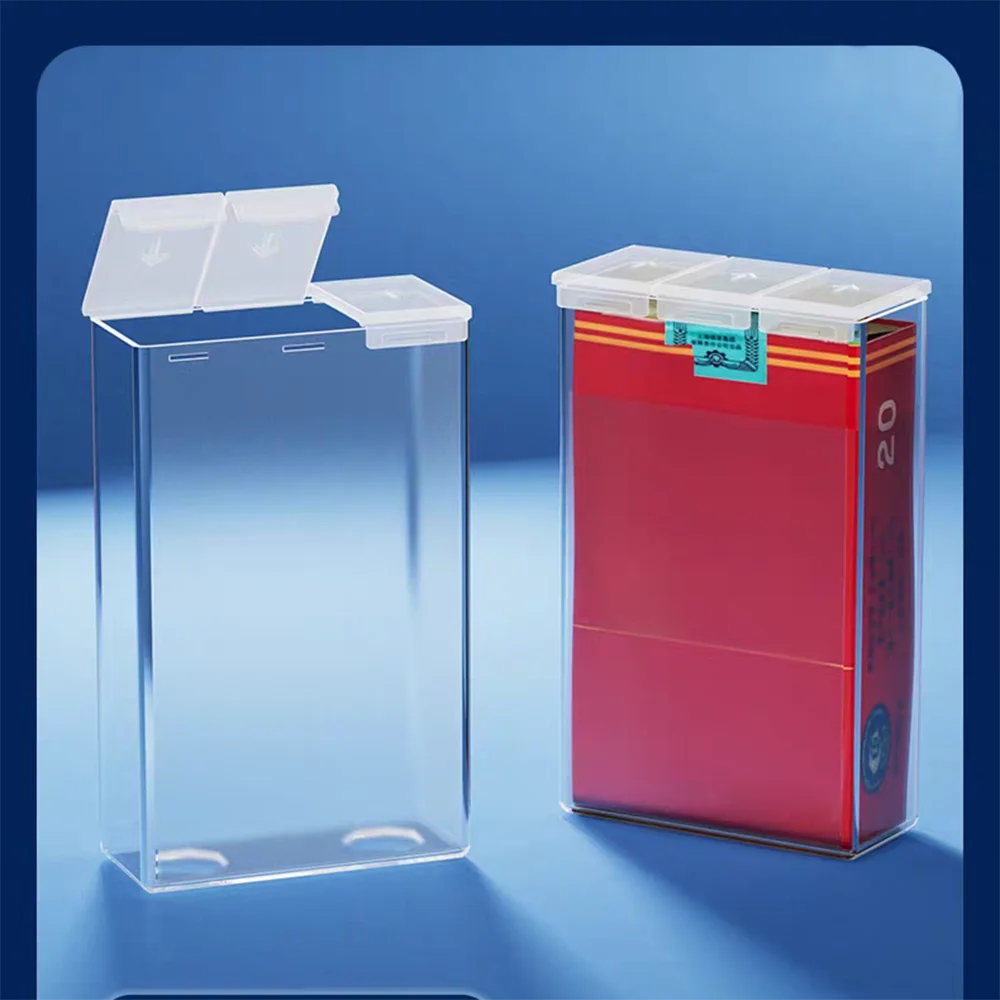 Top grade transparent cigarette box, a cigarette box that cannot be damaged by car pressure, moisture-proof, anti-collision