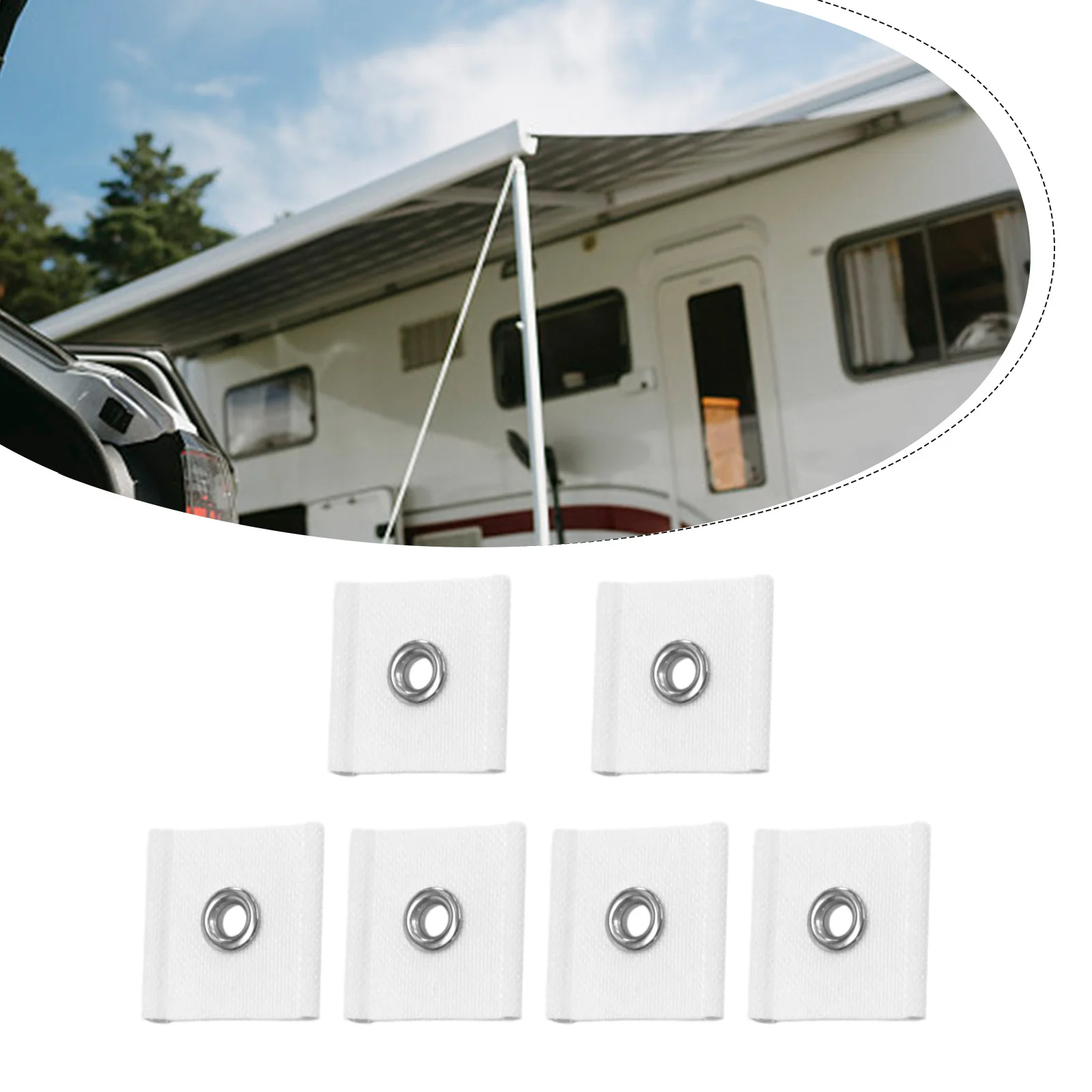 

Practical RV Awning Hooks Pack Compatible with Multiple Sizes of For Piping Rail from Five to Seven Point Eight Millimeters